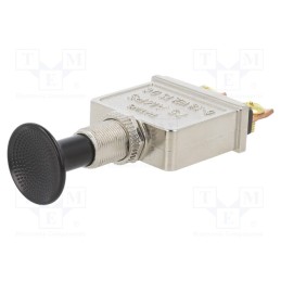 1 pcs x SWITCH COMPONENTS - PP-1A-DC-7-B - Switch: push-pull, Pos: 2, 75A/28VDC, black, Illumin: none, on panel