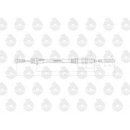 Handbrake cable c 330m original ursus l0288