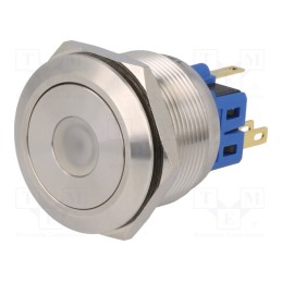 1 pcs x ONPOW - GQ25-11D/B/12V/S - Switch: vandal resistant, Pos: 2, SPDT, 3A/220VAC, 5A/24VDC, IP65