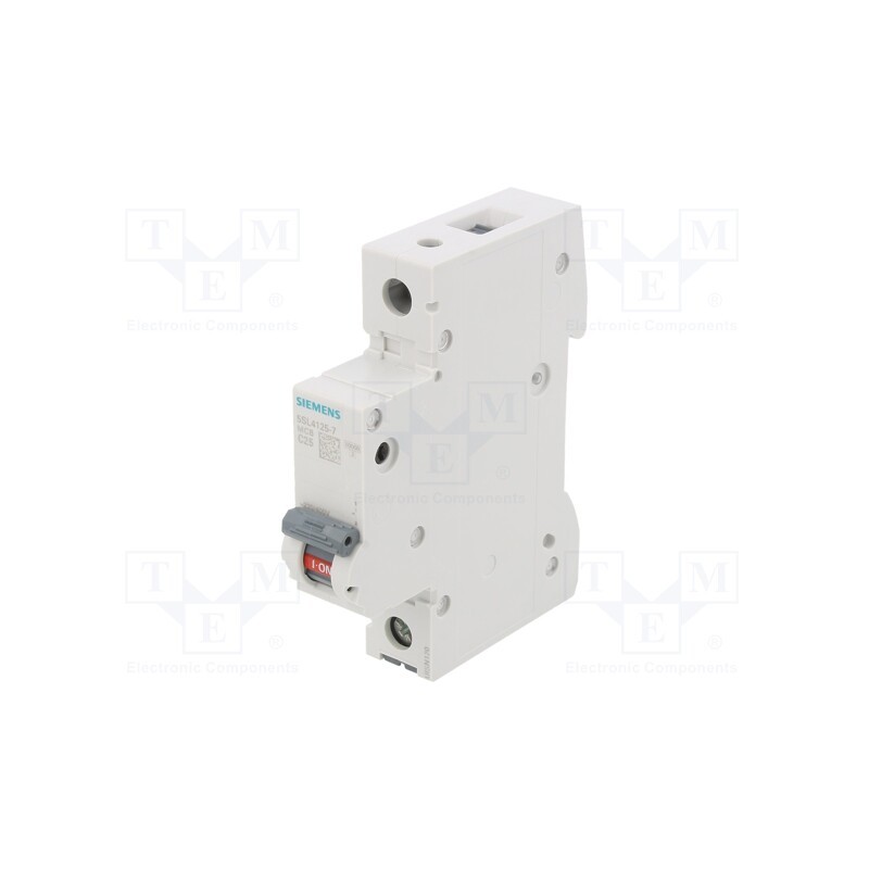 1 pcs x SIEMENS - 5SL4125-7 - Circuit breaker, 230/400VAC, Inom: 25A, Poles: 1, Charact: C, 10kA