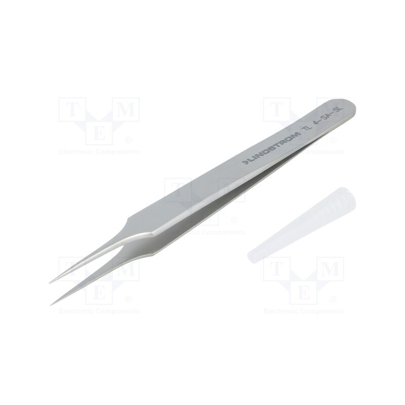 1 pcs x LINDSTRu00d6M - TL 4-SA-SL - Tweezers, 110mm, Blades: narrowed, Blade tip shape: sharp