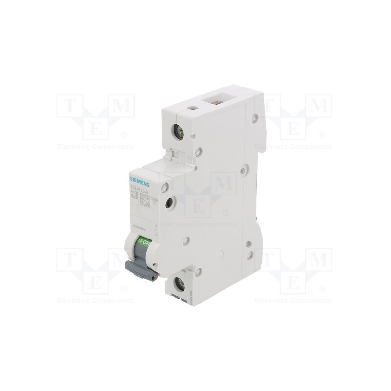 1 pcs x SIEMENS - 5SL4125-6 - Circuit breaker, 230/400VAC, Inom: 25A, Poles: 1, Charact: B, 10kA
