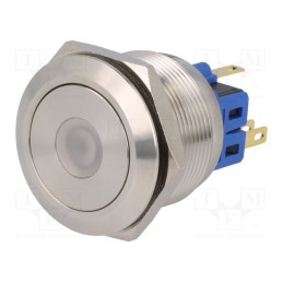 1 pcs x ONPOW - GQ25-11D/B/24V/S - Switch: vandal resistant, Pos: 2, SPDT, 3A/220VAC, 5A/24VDC, IP65