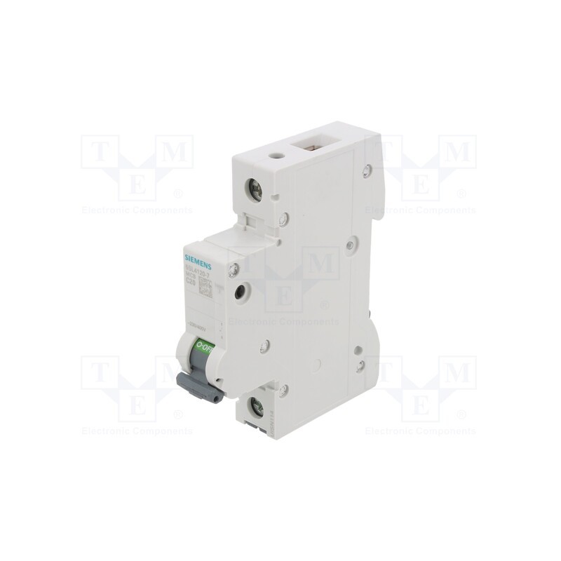 1 pcs x SIEMENS - 5SL4120-7 - Circuit breaker, 230/400VAC, Inom: 20A, Poles: 1, Charact: C, 10kA