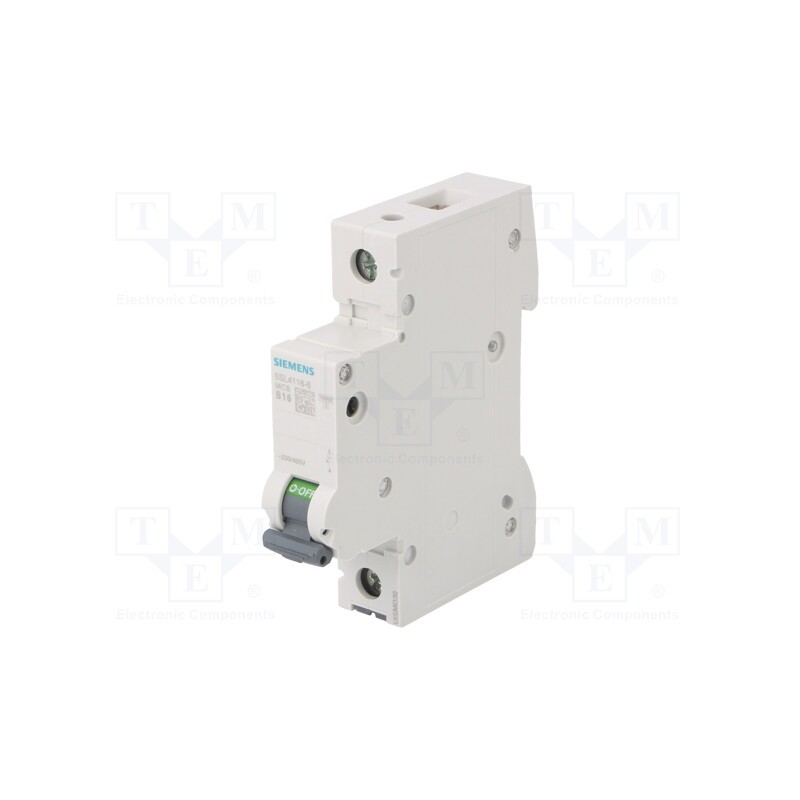 1 pcs x SIEMENS - 5SL4116-6 - Circuit breaker, 230/400VAC, Inom: 16A, Poles: 1, Charact: B, 10kA