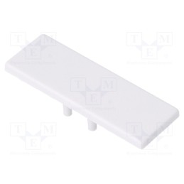 1 set x TOPMET - 90100001 -AS - Cap for LED profiles, white, 2pcs, ABS, BACK10