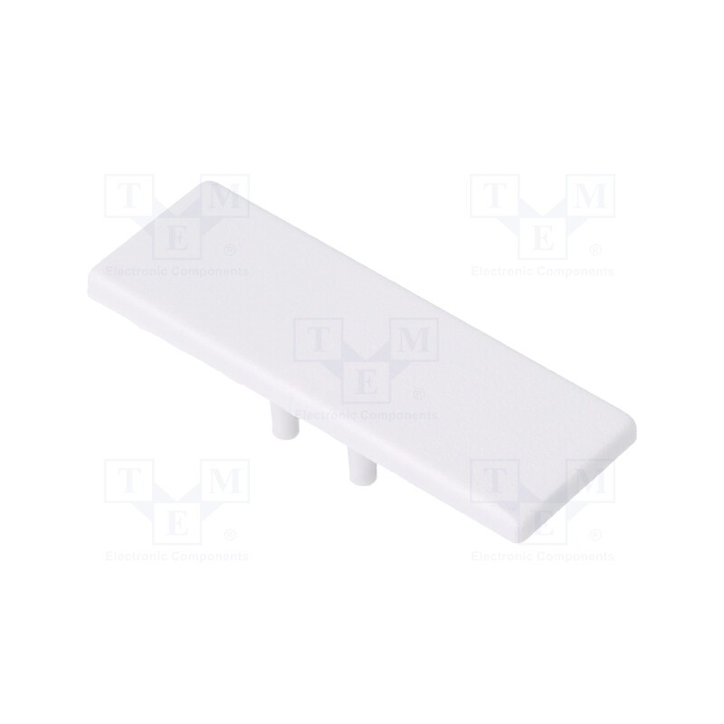 1 set x TOPMET - 90100001 -AS - Cap for LED profiles, white, 2pcs, ABS, BACK10