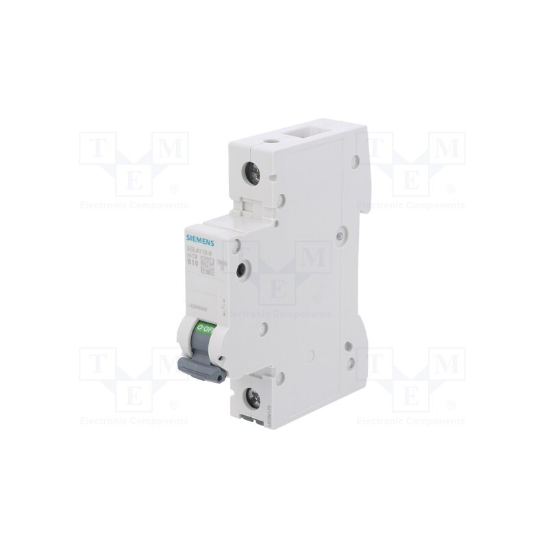1 pcs x SIEMENS - 5SL4110-6 - Circuit breaker, 230/400VAC, Inom: 10A, Poles: 1, Charact: B, 10kA