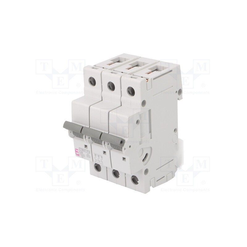 1 pcs x ETI POLAM - ETIMAT P10 3P C20 - Circuit breaker, 230/400VAC, Inom: 20A, Poles: 3, Charact: C, 10kA