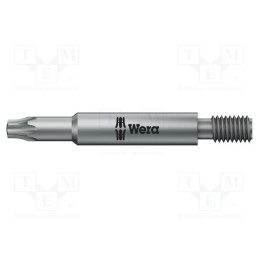1 pcs x WERA - 5064155001 - Screwdriver bit, Torx®, TX20, Overall len: 45mm, Mounting: M5
