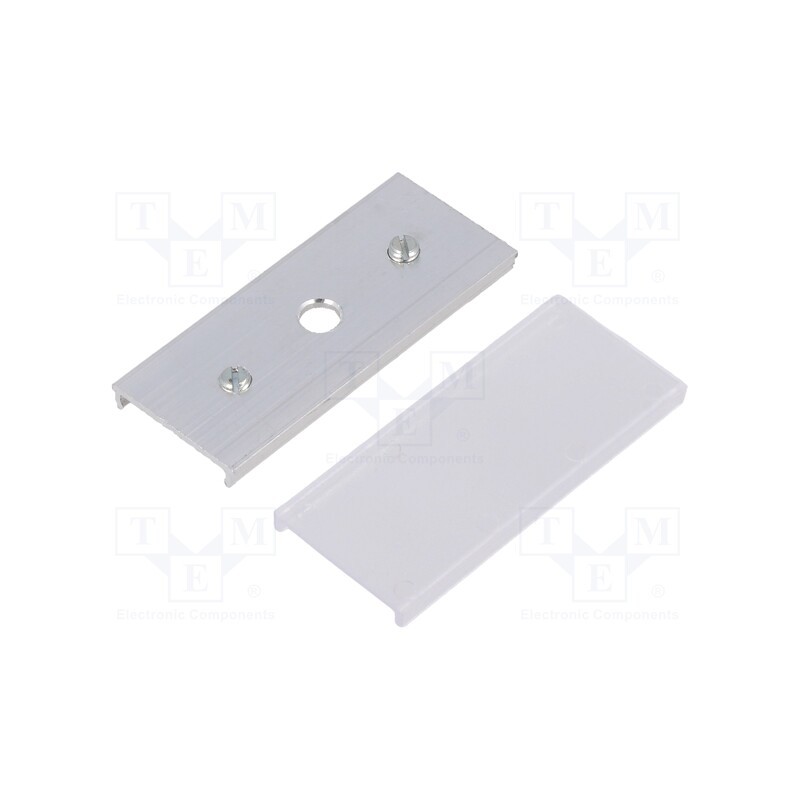 1 set x TOPMET - C1900000 - Connector 180°, natural, aluminium,polycarbonate, LINEA20