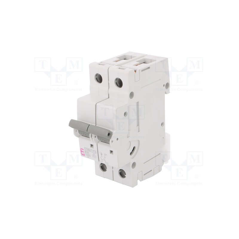 1 pcs x ETI POLAM - ETIMAT P10 1P+N B16 - Circuit breaker, 230/400VAC, Inom: 16A, Poles: 1+N, Charact: B, 10kA