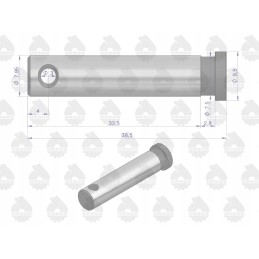 Clutch connector pin mf3 4 original ursus