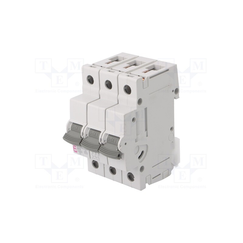 1 pcs x ETI POLAM - ETIMAT P10 3P B10 - Circuit breaker, 230/400VAC, Inom: 10A, Poles: 3, Charact: B, 10kA