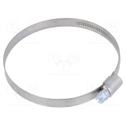 1 pcs x MPC INDUSTRIES - D4070 - Worm gear clamp, W: 9mm, Clamping: 70÷90mm, chrome steel AISI 430