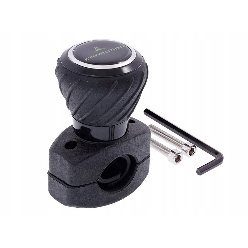 Universal black steering wheel knob