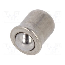 1 pcs x ELESA+GANTER - GN 614-4-NI - Smooth ball spring plunger, stainless steel, L: 5mm, F1: 2.5N