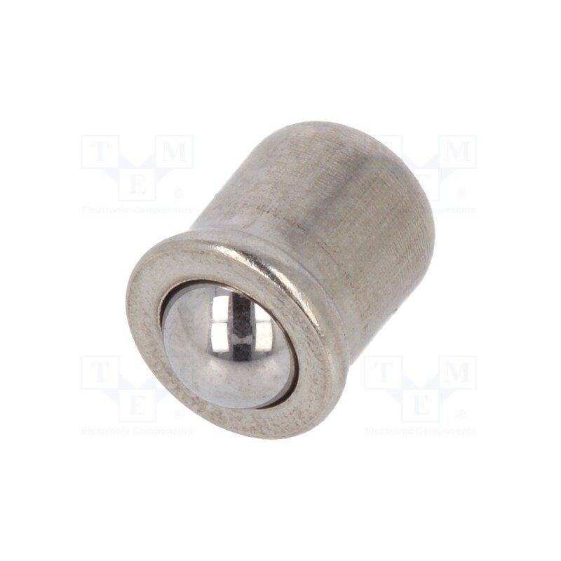 1 pcs x ELESA+GANTER - GN 614-4-NI - Smooth ball spring plunger, stainless steel, L: 5mm, F1: 2.5N