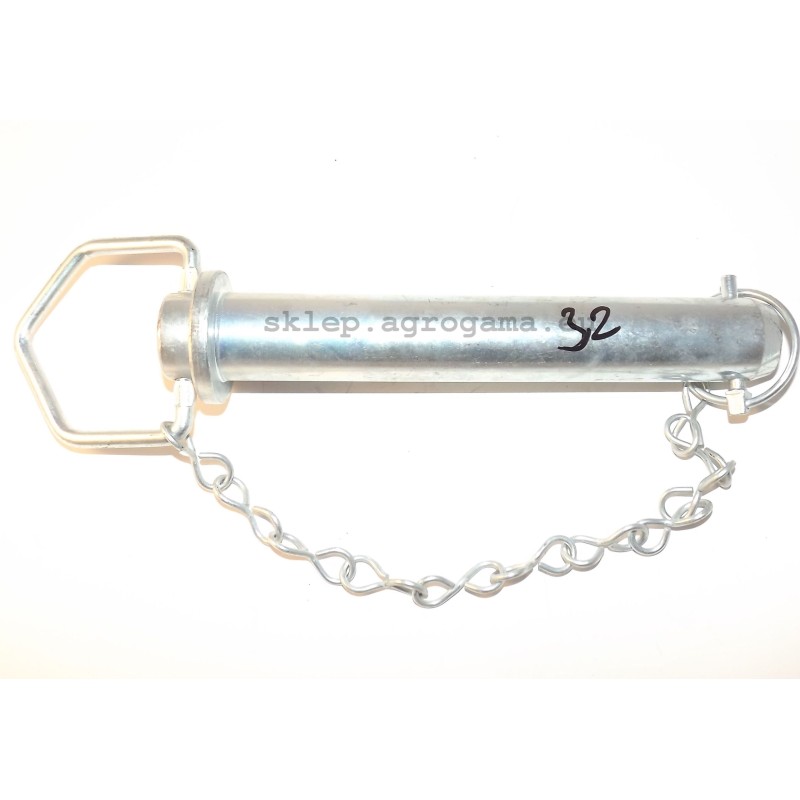 Pin of the hitch with eye 38 mm x 183 mm