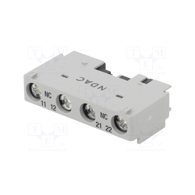 1 pcs x DANFOSS - CBA 02 - Auxiliary contacts, NC x2, front, Leads: screw terminals