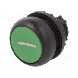 1 pcs x EATON ELECTRIC - M22S-DR-G-X1 - Switch: push-button, 22mm, Stabl.pos: 2, green, none, IP67, flat