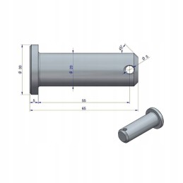 Hanger mounting pin lp lower c 330 c 360