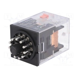 1 pcs x OMRON - MKS3P-5 AC24 - Relay: electromagnetic, 3PDT, Ucoil: 24VAC, Icontacts max: 10A