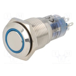 1 pcs x ONPOW - LAS2-GQF-22ZE/B/12VDC - Switch: vandal resistant, Pos: 2, DPDT, 0.5A/220VAC, 1A/24VDC, IP40