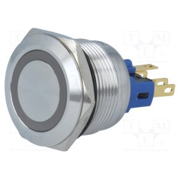 1 pcs x ONPOW - GQ22-11E/R/24V - Switch: vandal resistant, Pos: 2, SPST-NO + SPST-NC, 3A/220VAC