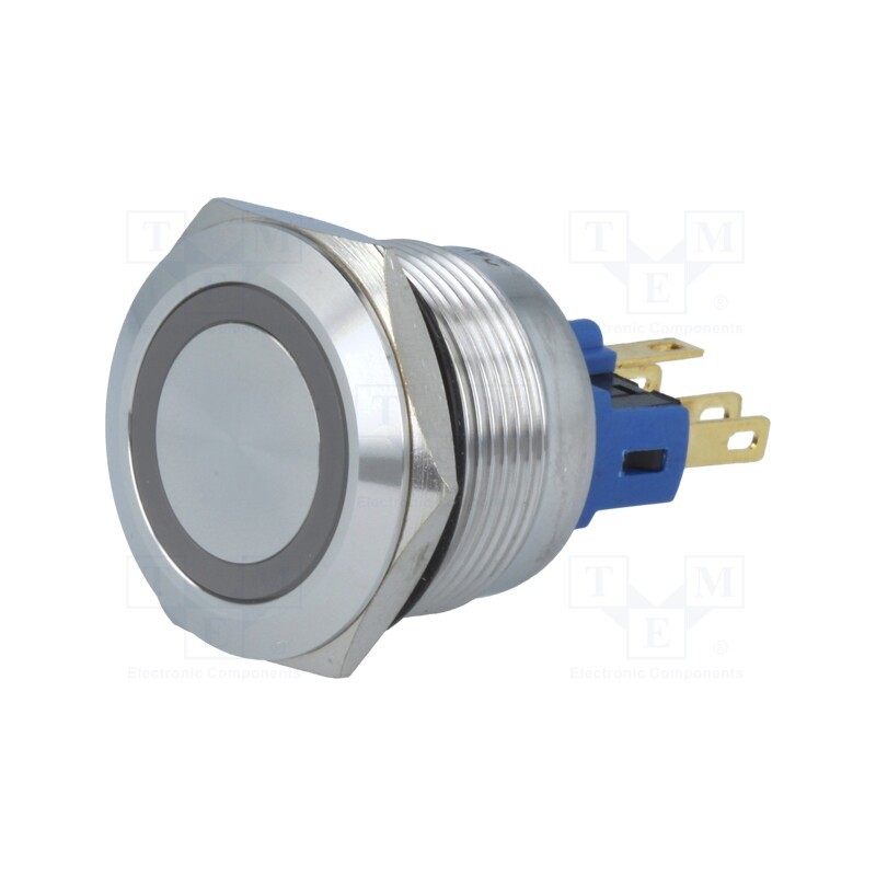 1 pcs x ONPOW - GQ22-11E/R/24V - Switch: vandal resistant, Pos: 2, SPST-NO + SPST-NC, 3A/220VAC