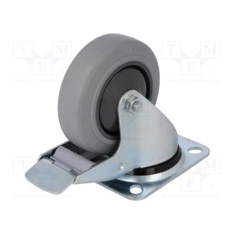 1 pcs x COLSON - BPPF 1001 5100 - Transport wheel, Ø: 100mm, W: 32mm, H: 128mm, torsional with lock