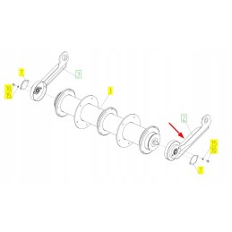 101906735 tilt conveyor roller support