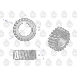 Timing gear for crankshaft C 360 original