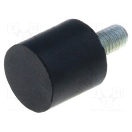 1 pcs x ELESA+GANTER - DVA.4-8-8-M3-6-70 - Vibroisolation foot, Ø: 8mm, H: 8mm, Shore hardness: 70±5, 102N