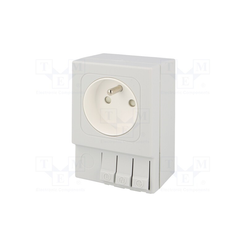 1 pcs x STEGO - 03501.0-01 - E-type socket, 250VAC, 16A, IP20, for DIN rail mounting