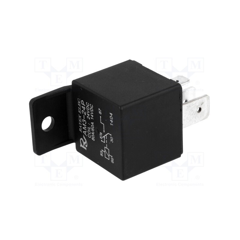 1 pcs x Recoy/RAYEX ELECTRONICS - AM3-24P - Relay: electromagnetic, SPDT, Ucoil: 24VDC, 80A, automotive, 1.8W