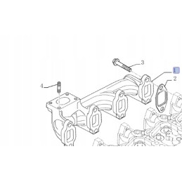 Exhaust manifold cnh new holland td tl 2831203