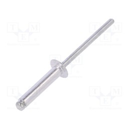 1 pcg x VOREL - 70430 - Rivet, aluminium, Rivet diam: 4mm, L.rivet: 19mm, 50pcs.