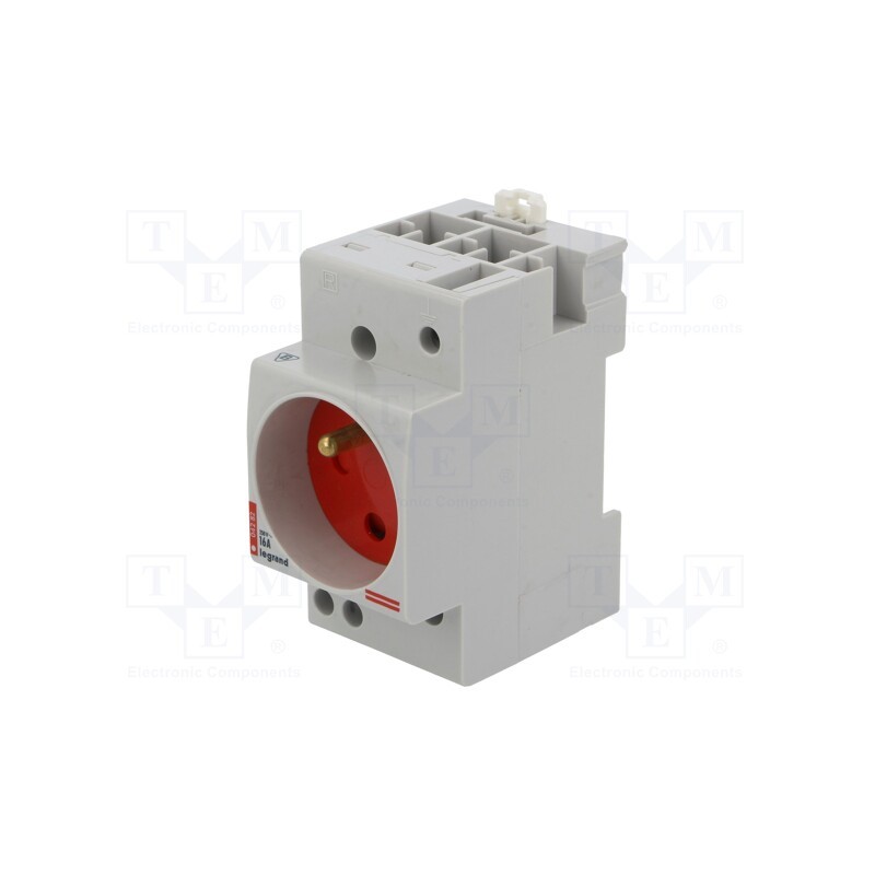 1 pcs x LEGRAND - G382 - E-type socket, 250VAC, 10A, for DIN rail mounting
