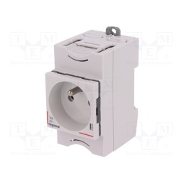 1 pcs x LEGRAND - G380 - E-type socket, 250VAC, 10A, for DIN rail mounting