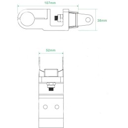 Tube lamp reflector holder