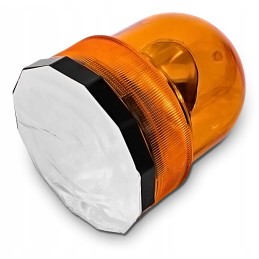 Rooster warning lamp, orange, magnet, 24v