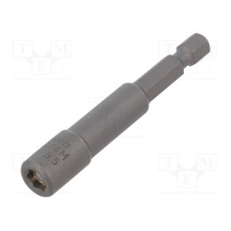 1 pcs x WERA - 5060210001 - Screwdriver bit, 6-angles socket, Socket: HEX 5,5mm, with magnet