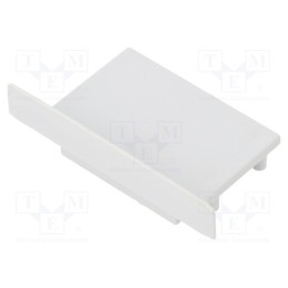 1 set x TOPMET - V4930022 -AS - Cap for LED profiles, grey, 2pcs, ABS, VARIO30-07