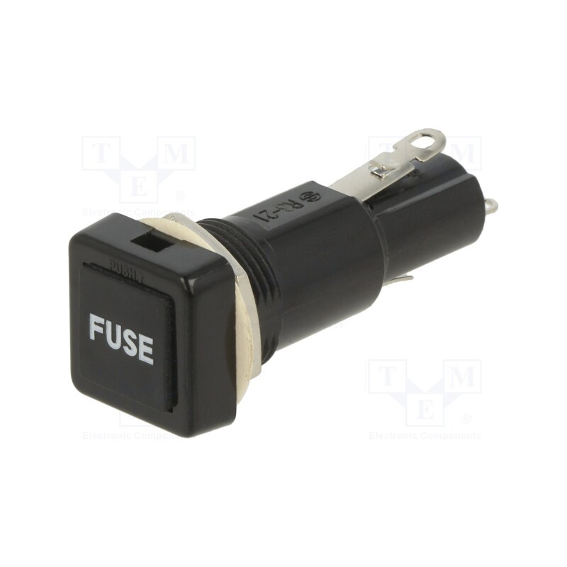 1 pcs x OPTIFUSE - PMA-PB-01-SOS - Fuse holder, 6.3x32mm, 10A, on panel, 250VAC, UL94V-1