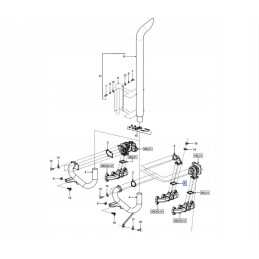 Turbine gasket new holland case 4895133 cnh