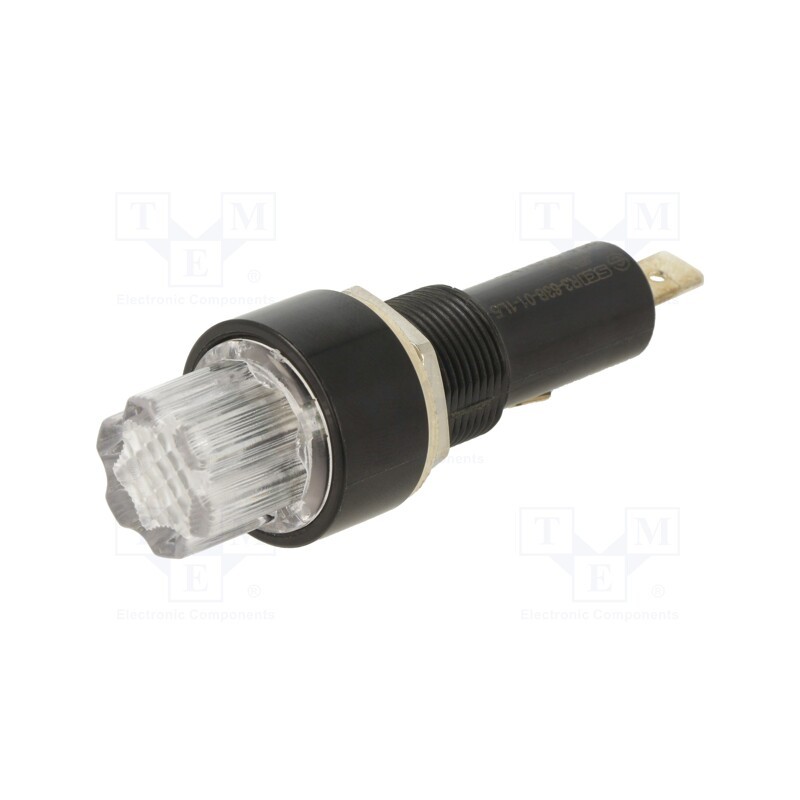 1 pcs x OPTIFUSE - PMA-LS-DC1-Q2S - Fuse holder, 6.3x32mm, 20A, on panel, UL94V-1, Cutout: Ø16mm, 32VDC