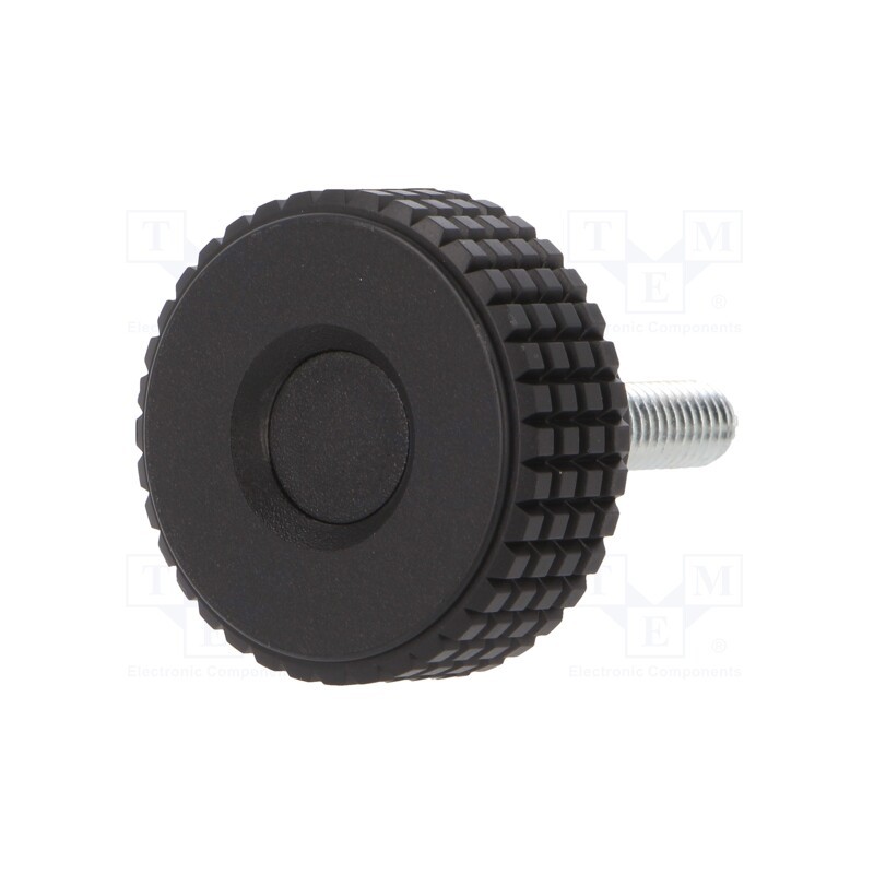 1 pcs x ELESA+GANTER - MBT.30 P-M6X20-C9 - Knob, Ø: 31mm, Ext.thread: M6, 20mm, H: 24mm, technopolymer PP, MBT-P