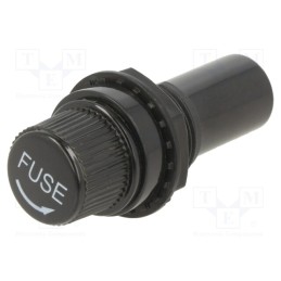 1 pcs x OPTIFUSE - PMA-KS-02-Q1S - Fuse holder, 6.3x32mm, 10A, on panel, 250VAC, UL94V-1