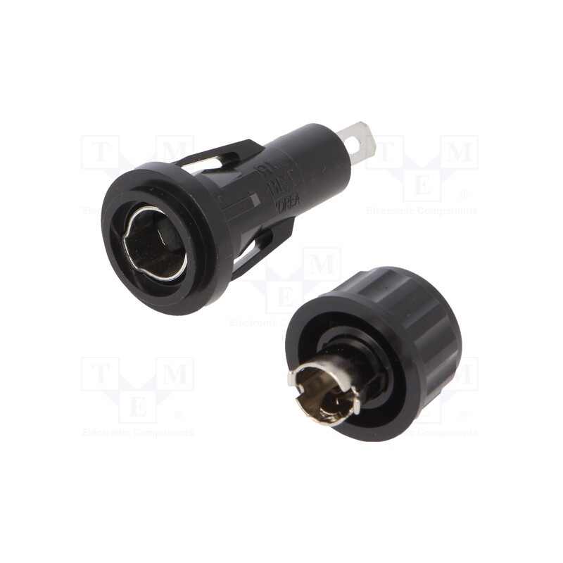 1 pcs x OPTIFUSE - PMA-KB-08-Q1S - Fuse holder, 6.3x32mm, 10A, on panel, 250VAC, UL94V-0